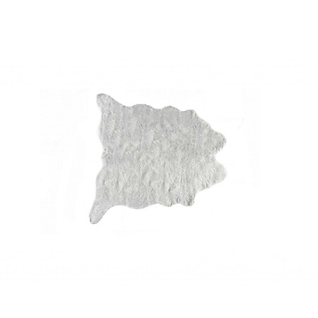Palacedesigns Acrylic Plush Polyester Gray Rug - 0.8 x 60 x 51 in. PA3099586
